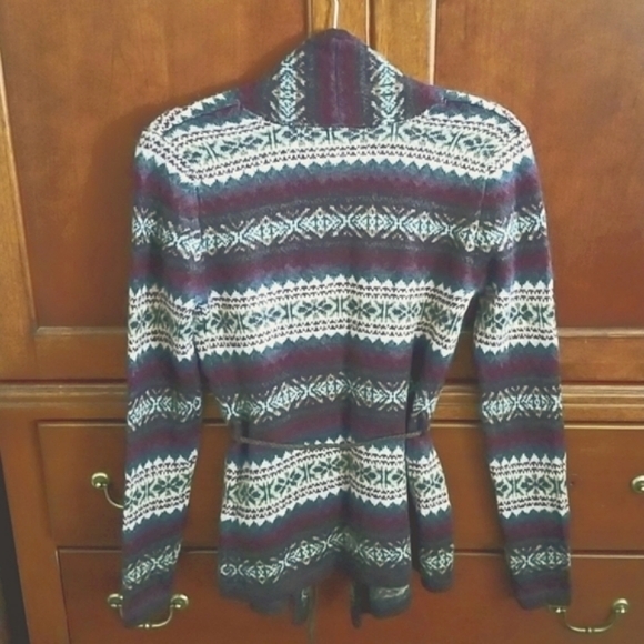 H&M L.O.G.G. Label of Grounded Goods Open Belted Cardigan - Size Small - Picture 4 of 14